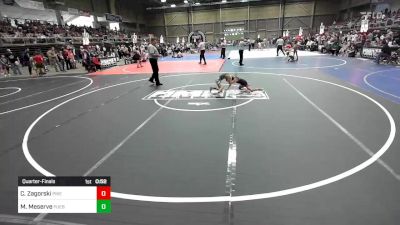 54 lbs Quarterfinal - Charlie Zagorski, Pikes Peak Warriors vs Maverick Meserve, Pueblo County WC