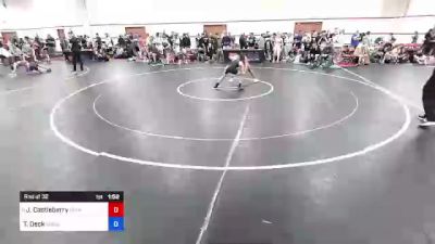 48 kg Rnd Of 32 - Jamiel Castleberry, Proviso Township Gladiators Wrestling Club vs Taven Deck, Cowboy Mat Club