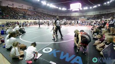 60 lbs Rr Rnd 1 - Marleigh Howell, NE Cobras Black vs Beretta Tedlock, NW Twister Sisters