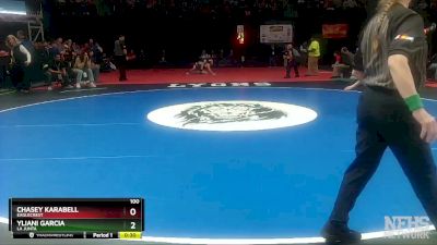 100 lbs Cons. Round 3 - Yliani Garcia, La Junta vs Chasey Karabell, Eaglecrest