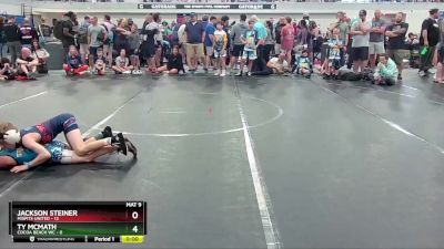 56 lbs Round 5 (6 Team) - Jackson Steiner, Misfits United vs Ty McMath, Cocoa Beach WC