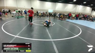 107-110 lbs Round 1 - Leo Boudreault, Ohana HQ Wrestling vs Andrew Matteson, Stephenville Wrestling Club