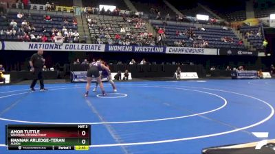 130 lbs Cons. Round 3 - Amor Tuttle, Wisconsin Stevens Point vs Hannah Arledge-Teran, Albion