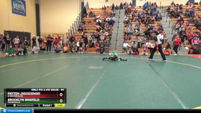 80 lbs Semifinal - Payten Jagodzinski, X-Factor Elite vs Brooklyn Binsfeld, Paynesville