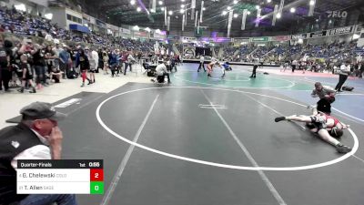 105 lbs Quarterfinal - Gage Chelewski, Colorado Outlaws vs Teegan Allen, Sagewood