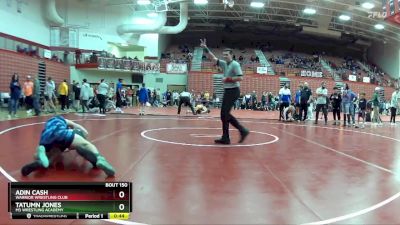 132 lbs Cons. Round 5 - Tatumn Jones, M3 Wrestling Academy vs Adin Cash, Warrior Wrestling Club