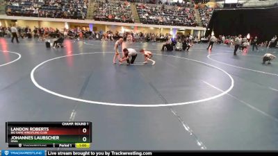 63 lbs Champ. Round 1 - Landon Roberts, Big Game Wrestling Club vs Johannes Laubscher, Iowa