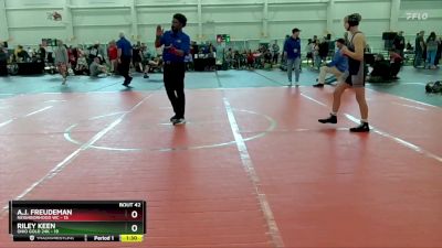 100 lbs Round 9 (10 Team) - A.J. Freudeman, Neighborhood WC vs Riley Keen, Ohio Gold 24K