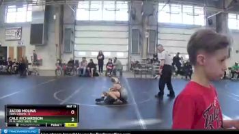 80 lbs Round 3 (8 Team) - Jacob Molina, Terps Xtreme vs Cale Richardson, PA Alliance White