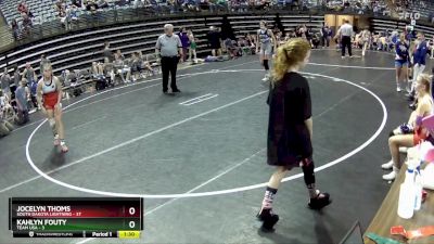 113 lbs Round 1 (6 Team) - Jocelyn Thoms, South Dakota Lightning vs Kahlyn Fouty, Team USA