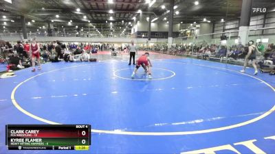 126 lbs Round 2 (4 Team) - Clark Carey, FCA WRESTLING vs Kyree Flamer, HEAVY HITTING HAMMERS