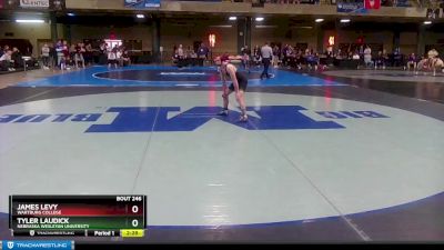 125 lbs Cons. Round 3 - James Levy, Wartburg College vs Tyler Laudick, Nebraska Wesleyan University