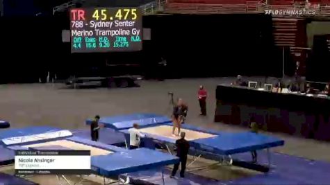 Nicole Ahsinger - Individual Trampoline, T&T Express - 2021 USA Gymnastics Championships