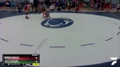 92 lbs Round 2 - Ethyn Saller, Ground Zero Wrestling vs Byron Whaley, Crossroads Wrestling