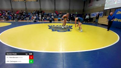 218 lbs Quarterfinal - Cash Henderson, Woods Cross (UT) vs Mike Calcagno, Immaculate Conception (IL)