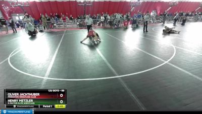 86 lbs Quarterfinal - Oliver Jachthuber, Princeton Wrestling Club vs Henry Metzler, X-Factor Elite Wrestling