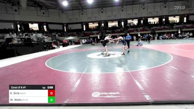 215 lbs Consi Of 8 #1 - Kade Sink, Bay Area Christian School vs Walker Walls, Bishop Lynch High School