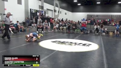 60 lbs 2nd Wrestleback (8 Team) - Mason Allen, Rebellion vs Karsten Castetter, Legacy Blue