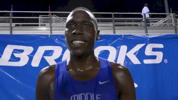 Geoffry Cheruiyot after finishing third in Memphis