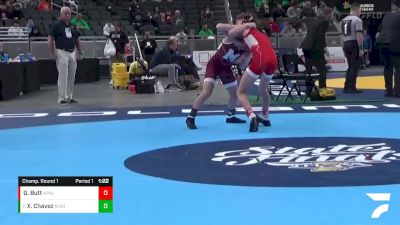 106 lbs Champ. Round 1 - Xavier Chavez, Mishawaka vs Gunner Butt, New Palestine