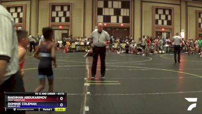 67/72 Cons. Semi - Rakhman Abdukarimov, Wolf Wrestling vs Dominik Coleman, Dragon RTC