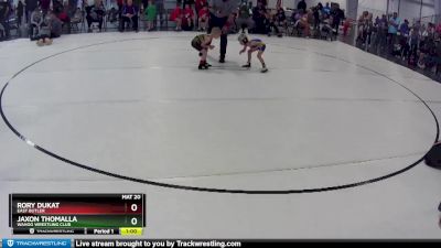 6 lbs Cons. Semi - Rory Dukat, East Butler vs Jaxon Thomalla, Wahoo Wrestling Club