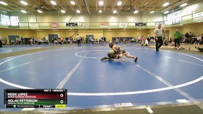 65-70 lbs Cons. Semi - Moxx Lopez, Rogue Warrior Wrestling vs Nolan Petterson, Sedalia Youth Wrestling