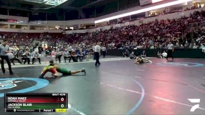 4A 160 lbs Semifinal - Noah Maez, Espanola Valley vs Jackson Blair, Los Alamos