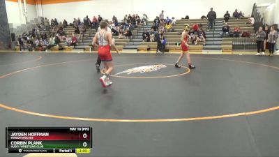 J-11 lbs Cons. Round 1 - Corbin Plank, Husky Wrestling Club vs Jayden Hoffman, Marion Wolves