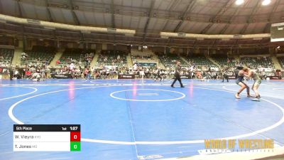 84 lbs 5th Place - Walker Vieyra, Kansas Young Guns vs Tyson Jones, Mad Dawg Wrestling Club