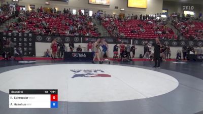 92 kg Rnd Of 32 - Reid Schroeder, West Point Wrestling Club vs Adam Haselius, New York City RTC