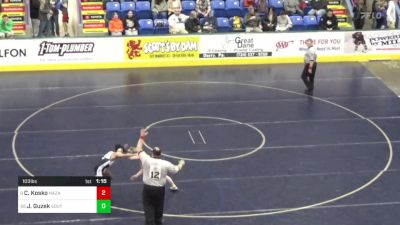 103 lbs Round Of 64 - Caleb Kosko, Nazareth vs Jake Guzek, South Park