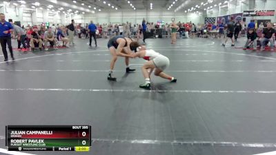 144 lbs Cons. Round 5 - Robert Pavlek, Pursuit Wrestling Club vs Julian Campanelli, Kraken