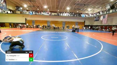 132 lbs Round Of 32 - Gavin Haegele, Eastern Regional vs Christopher Taddeo, Livingston