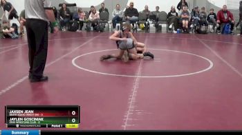 100 lbs Placement Matches (8 Team) - Jaylen Gosciniak, Zeus Wrestling Club vs Jaxsen Jean, Death Squad Wrest (IN)