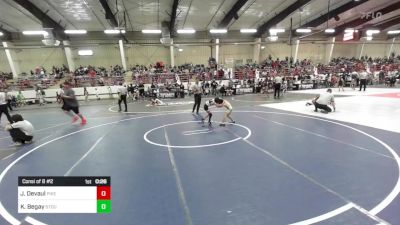 50 lbs Consi Of 8 #2 - Jaxon Devaul, Pikes Peak Warriors vs Kc Begay, Stout Wrestling Academy