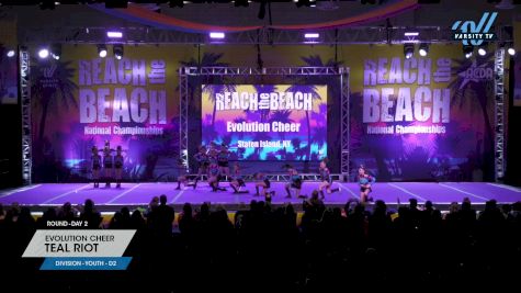 Evolution Cheer - Teal Riot [2024 L2 Youth - D2 Day 2] 2024 ACDA Reach the Beach Cheer Grand Nationals