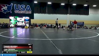 97 lbs Cons. Semi - Cain Crosson, Sebolt Wrestling Academy vs Tanner Brumble, BullTrained Wrestling