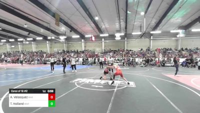 116 lbs Consi Of 16 #2 - Aziel Velasquez, WAR Wrestling Club vs Tyler Holland, WAR Wrestling Club