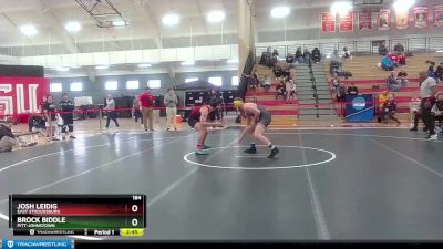 184 lbs Quarterfinal - Josh Leidig, East Stroudsburg vs Brock Biddle, Pitt-Johnstown