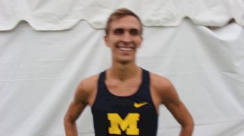 Aaron Baumgarten of Michigan on big third place finish at Roy Griak