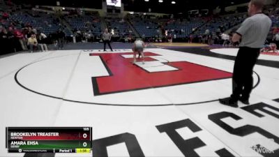 105 lbs Semifinal - Amara Ehsa, Derby vs Brookelyn Treaster, Newton