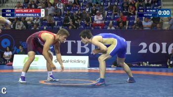 76 kg R16, Travis Wittlake, USA vs Kamil Abdulzhamalov, RUS