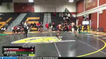165 lbs Round 5 - Rene Hernandez, UNLV vs Jacob Bernal, OTTAWA UNIVERSITY AZ