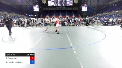 220 lbs Cons 16 #2 - Brady Vaughan, Michigan vs Henry Vander Heiden, Wisconsin