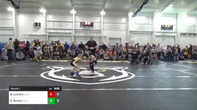 55 lbs Round 1 - Bronson Lowers, Jacket Wrestling Club vs Stryker Brown, Grindhouse Wrestling Club