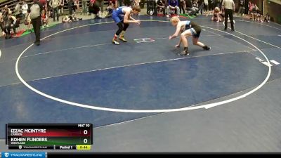 132 lbs Cons. Round 2 - Kohen Flinders, WESTLAKE vs Izzac McIntyre, CARBON