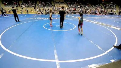 73 lbs Consi Of 8 #2 - Zaisha Woodard, Bartlesville Wrestling Club vs Eleora Robertson, Beebe Youth Wrestling