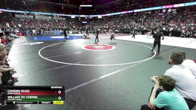 D1-106 lbs Semifinal - William Du Chemin, Wilmot Union vs Camden Rugg, Union Grove