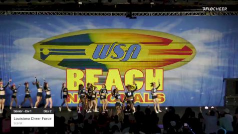 Louisiana Cheer Force - Scarlet [2022 Senior--Div 1 Day 2] 2022 WSA Beach Nationals